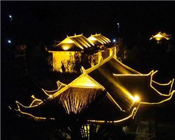 青海西安戶縣金龍峽竹樓亮化工程